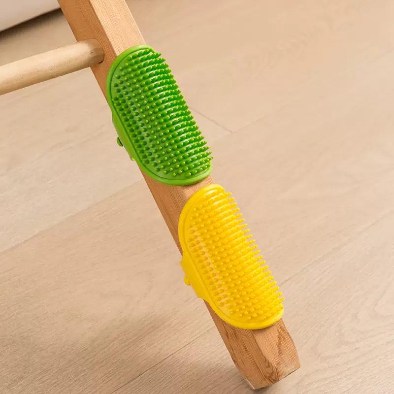 Silicone Cat Massage & Scratching Brush: Stress Relief, Bathing, Itch Relief & Grooming Tool