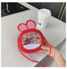 Cute Pu Children's Bag With Bunny Ears Mini Round Bag Sparkling Sequins Available In Multiple Colors