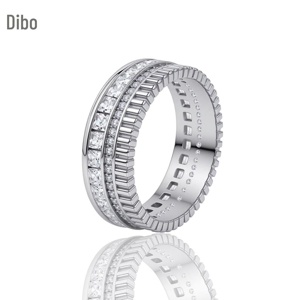 S925 Sterling Silver Double Row Ring - Japanese & Korean Hip-Hop Trend, Women’s Popular Style