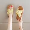 Damen Flache Sohle Blume Outdoor Strand Hausschuhe Offene Zehe Sommer Neu Weiche Sohle Rutschfest Leicht Hausschuhe Sandalen