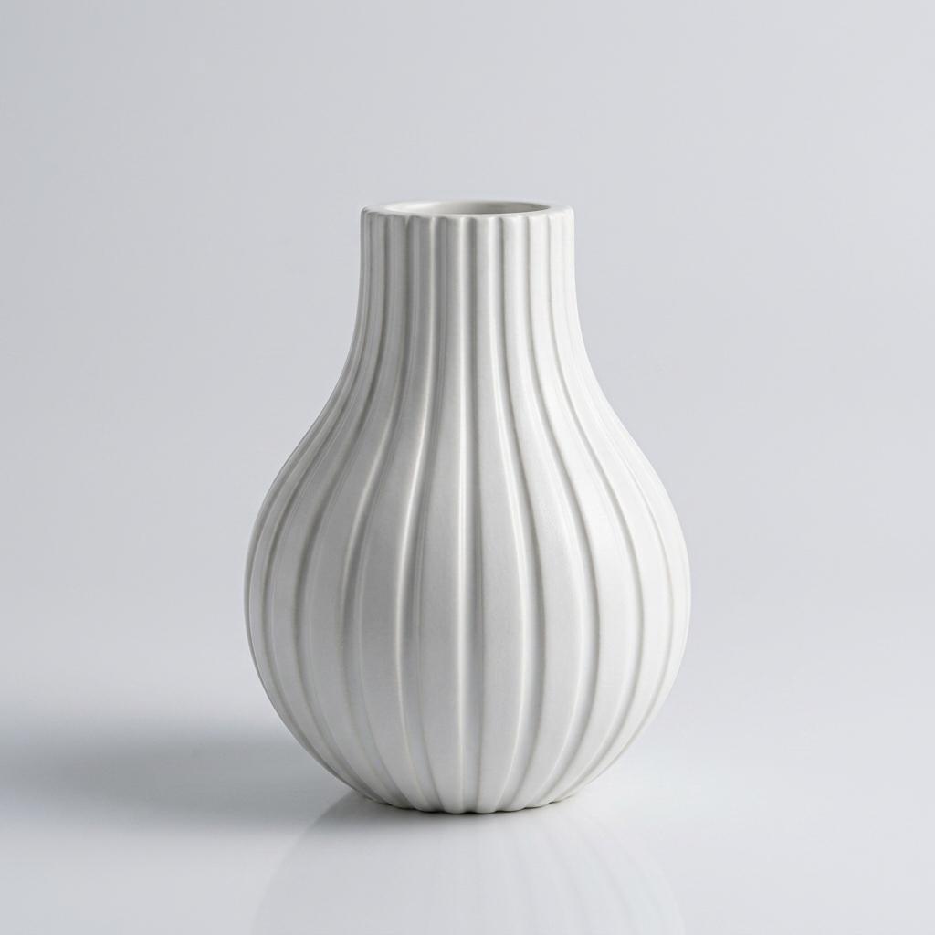 Silicone Vase Mold with Stripe Design for DIY Crystal Drip Resin Craft