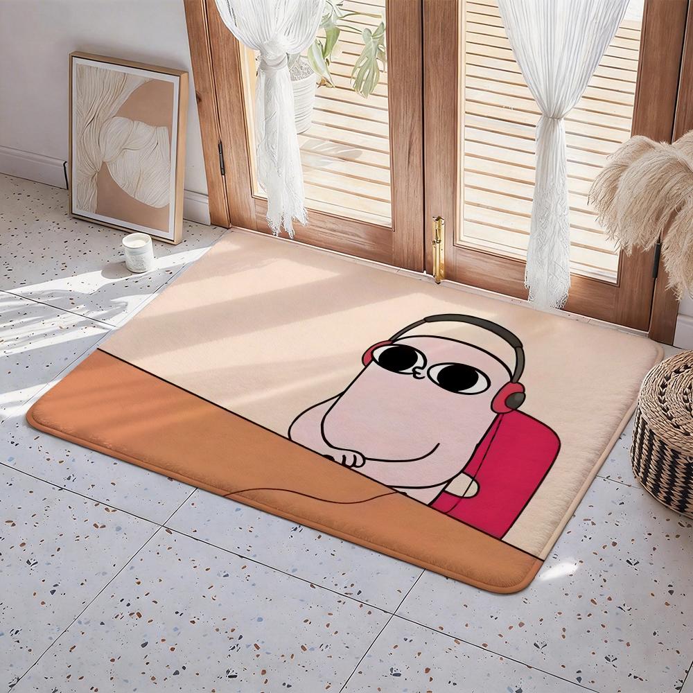 Character K Ketnipz Floor Mat Eco Flannel Doormat Non Slip Odorless Indoor Floor Rug Soft Short Plush Home Mat