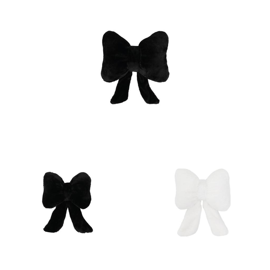 Bow Shape Car Headrest Neck Pillow Plush Simple Comfort Seat Cushion Universal For All Seasons