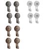Set Of 4 Multipurpose Suction Cup Hook Easy Installs PC Hook Multifunction Suction Hook Simple Styles for Towels & Clothing