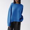 Autumn and Winter Women's Knitwear Round Neck Loose Solid Color European and American Sweater Women