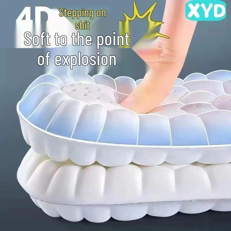 Cloud Massage Air Cushion Insoles - Breathable, Sweat-Absorbent, Cut-to-Fit for Long Standing Comfort