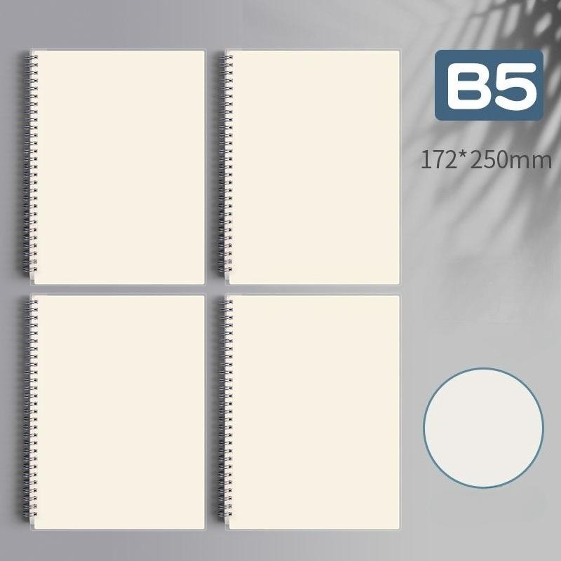 80 Sheets/ 160 Pages Square Line Notebook A4 A5 B5 Coil Paper Journal Diary Sketchbook For School Notebook Supplies Stationery