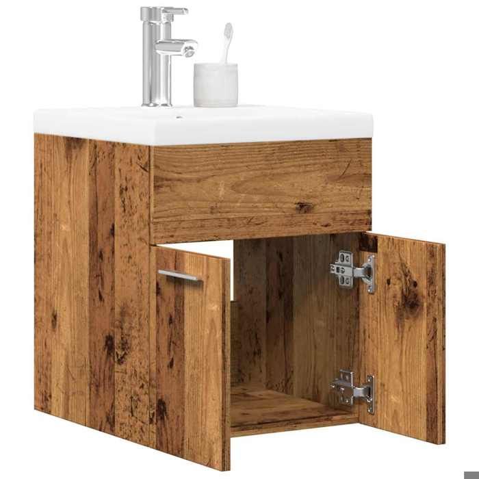 VidaXL Ensemble de meubles salle de bain 2 pcs bois d'ingénierie 3328581