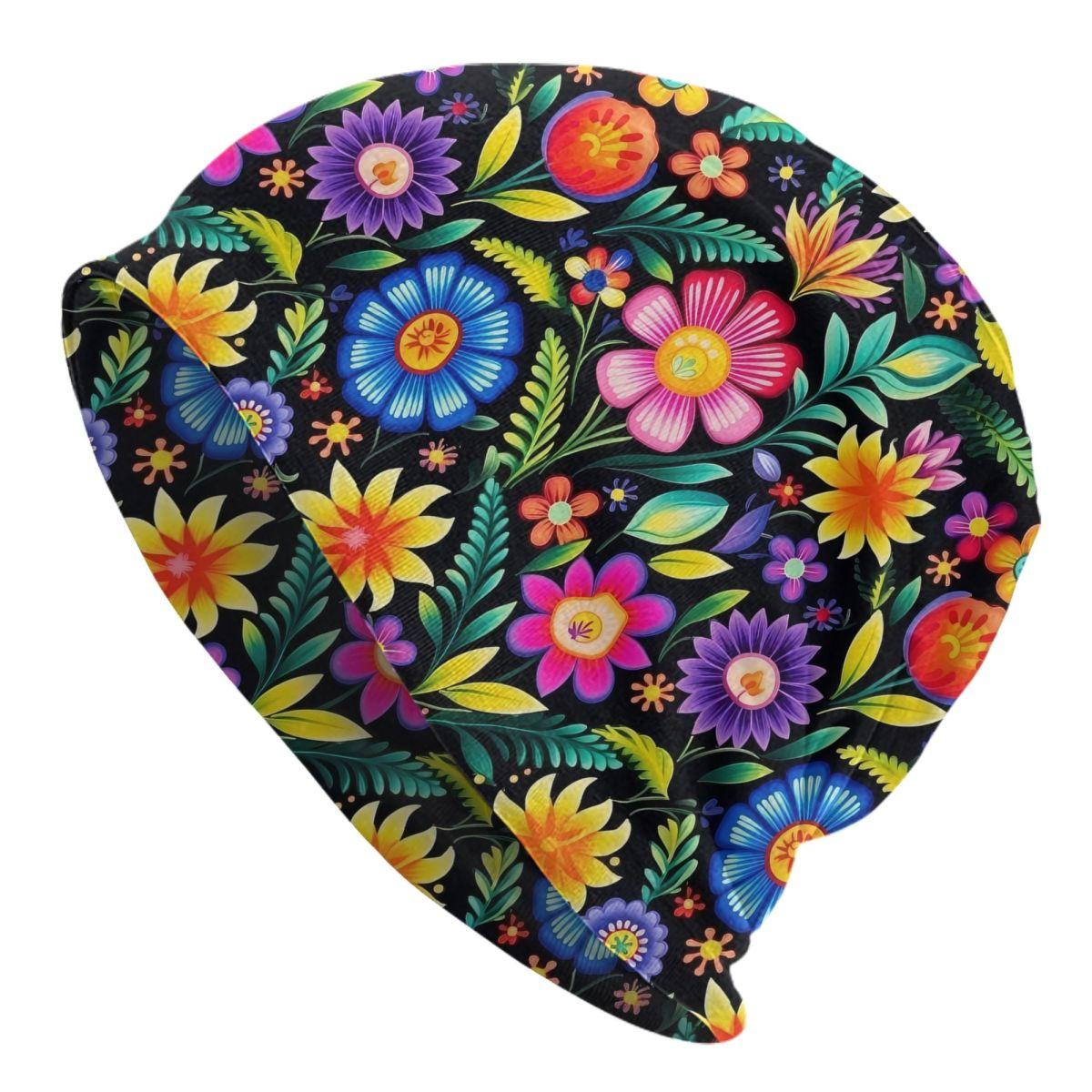

Custom Mexican Otomi Birds Flowers Beanie Cap Unisex Winter Warm Bonnet Homme Knitted Hats Street Outdoor Skullies Beanies Hat Beanies Cap