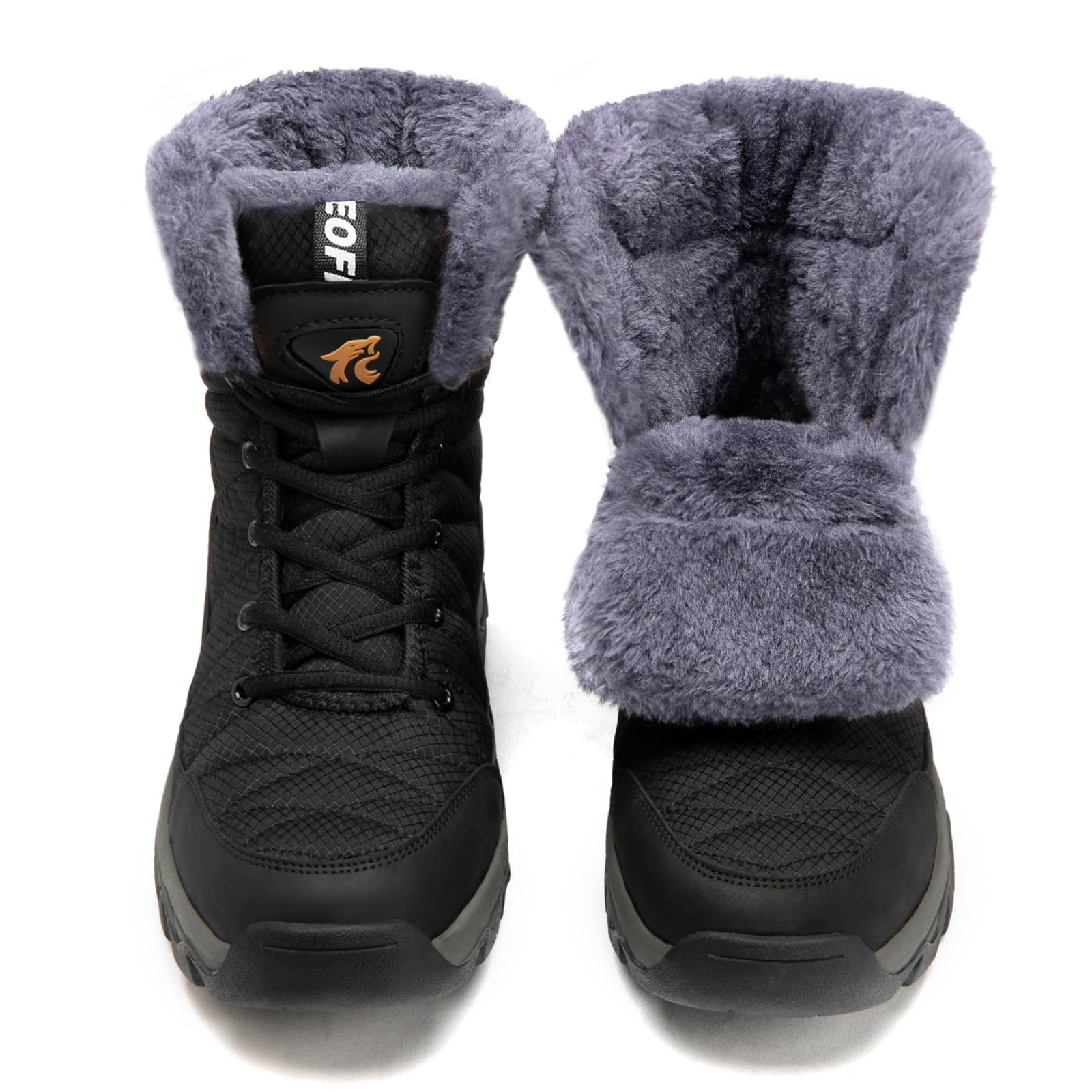 

MERPHINE Мужские зимние ботинки, на флисовой подкладке, водоотталкивающие, с высоким голенищем, 3E (25,0 см)