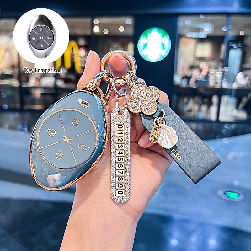 Premium Key Cover & Keychain for Xiaopeng P7, G6, New P7i, P5, G3, G3i, G9 Models