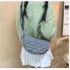 Retro Plaid Women's Dumpling Crossbody Handbag