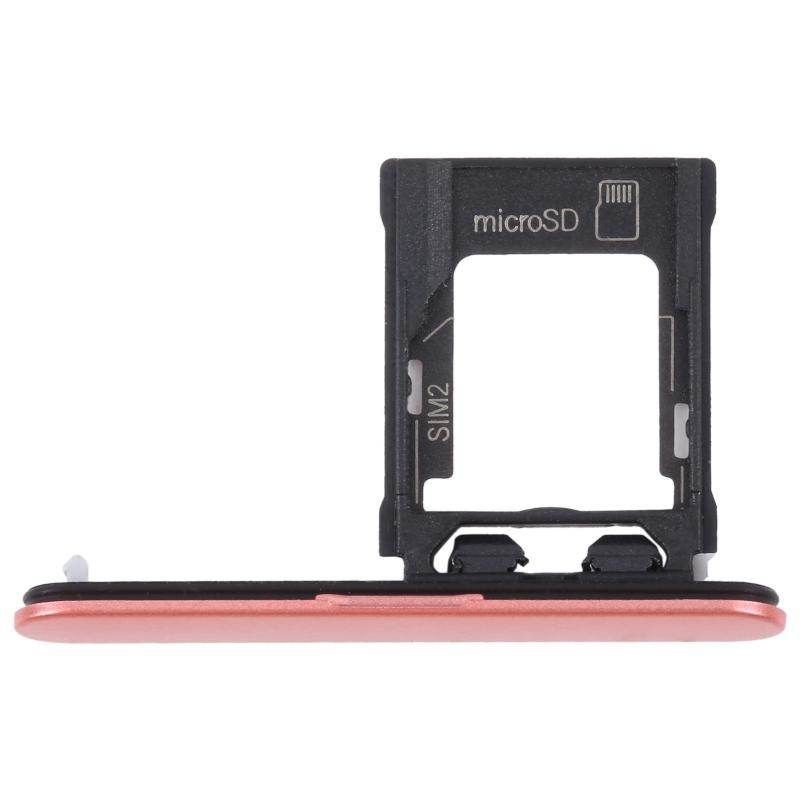 Original SIM Card Tray + Micro SD Card Tray for Sony Xperia XZ1 Compact Phone SIM Card Holder Drawer оранжевый