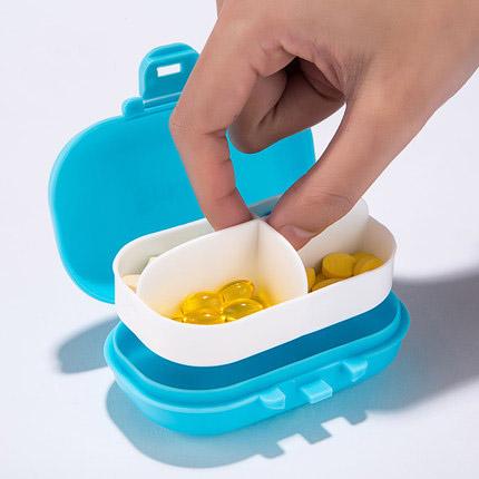 Sealed Pill Folding Storage Box Vitamin Medicine Pills Survival Container Outdoor Travel 7 Slots For 1 Week Waterproof