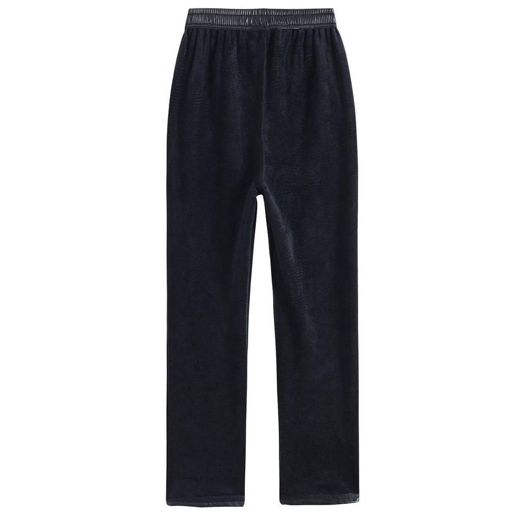 Women's High Waist Fleece-Lined Leather Pants: Plus Size, Loose Fit, Waterproof, Ideal for Spring, Autumn, and Winter