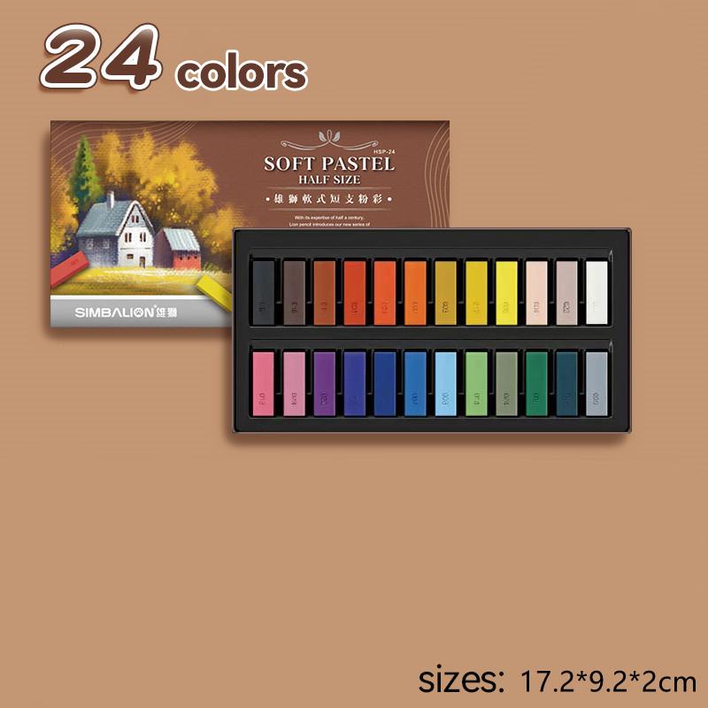 12/24/36/48/60 Colors Artist Soft Pastels Chalk Sticks Crayons Sketch Graffiti Coloring Drawing Supplies Masters Colored Chalk