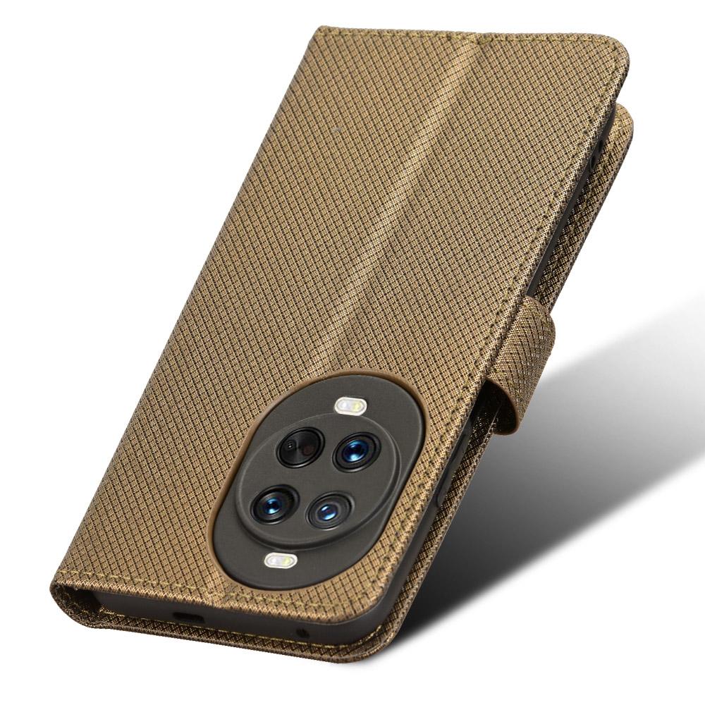 For Huawei nova 14 Pro 5G Leather Wallet Case with Strap Diamond Texture Phone Cover