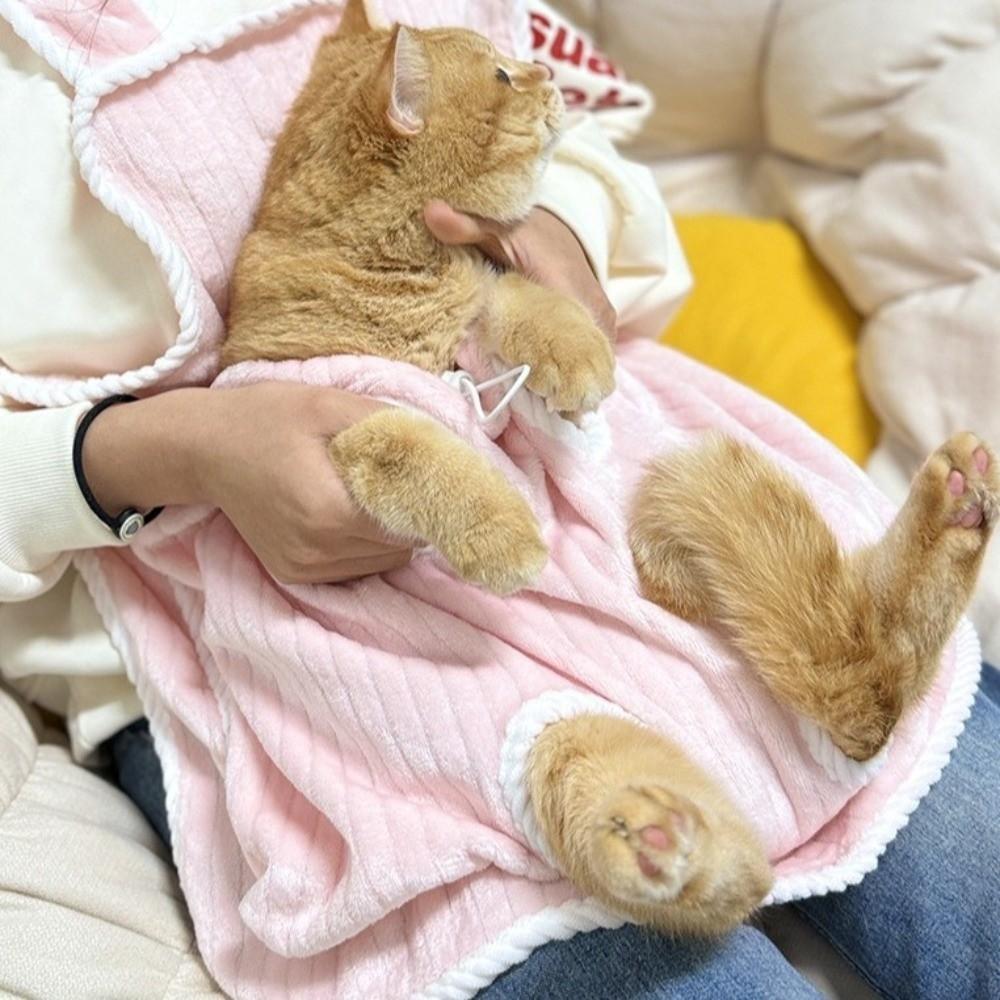 Hair-Resistant Cat Holding Apron Anti Scratch Pet Anti Shedding Cover Pet Sleeping Bag Home Use