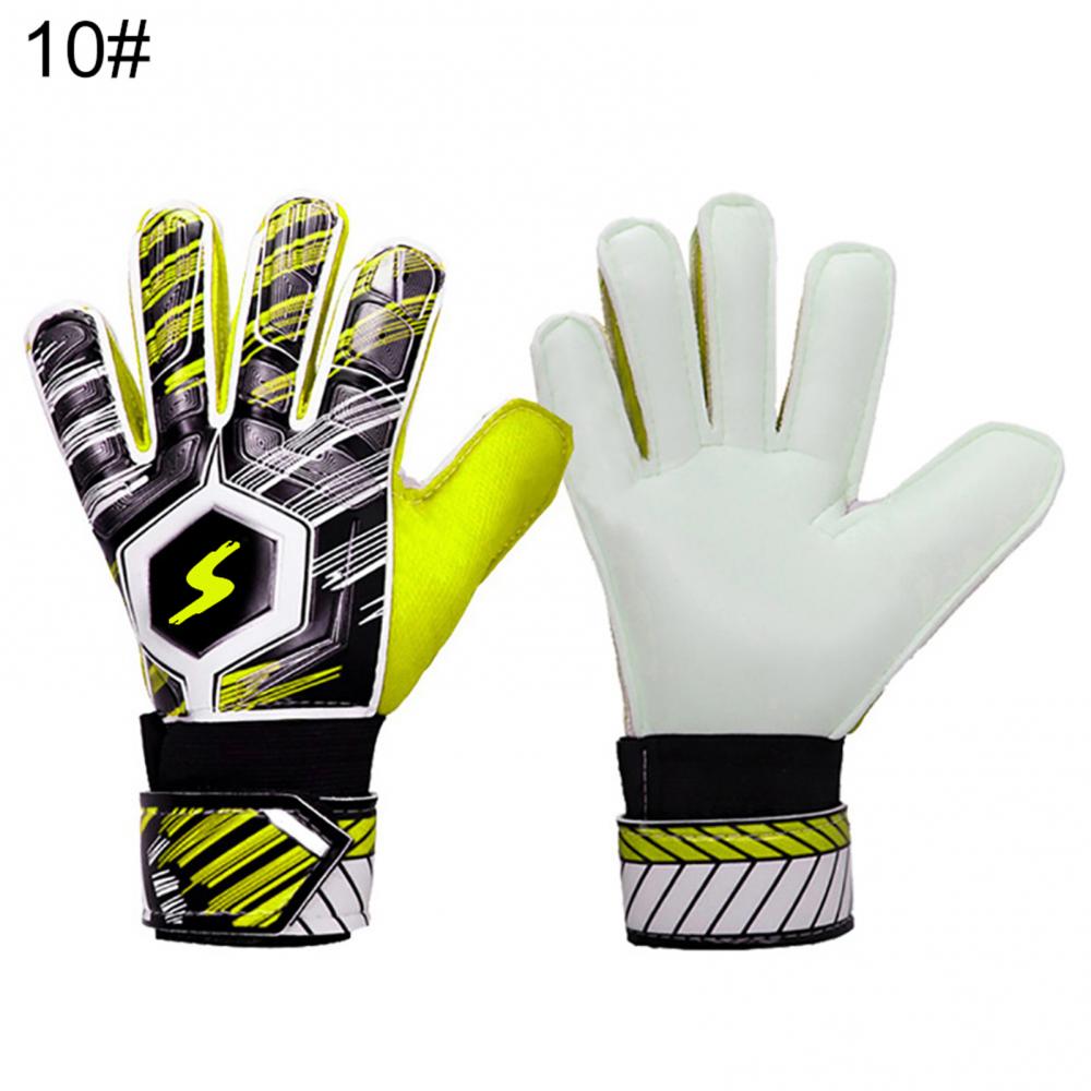 Erwachsene Kinder Fußball Torwart Torwart Vollfinger Handschuhe Anti-Kollision Anti-Rutsch Atmungsaktiv Bequem