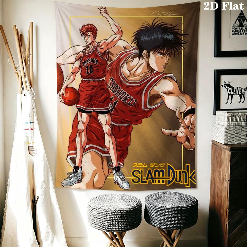 Slam Dunk Basketball Heroes Tapestry Tapestry Fashion Print Background Cloth Wall Covering Decoration Background Cloth
