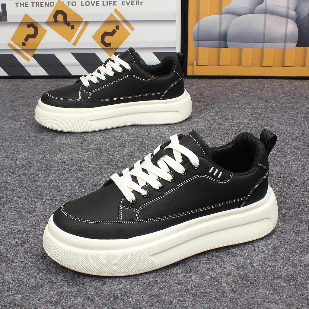 New Arrival Men's PU Leather Sneakers Comfortable Walking Shoes Casual Shoes Fashion Male Tenis Masculino Skateboard Footwear