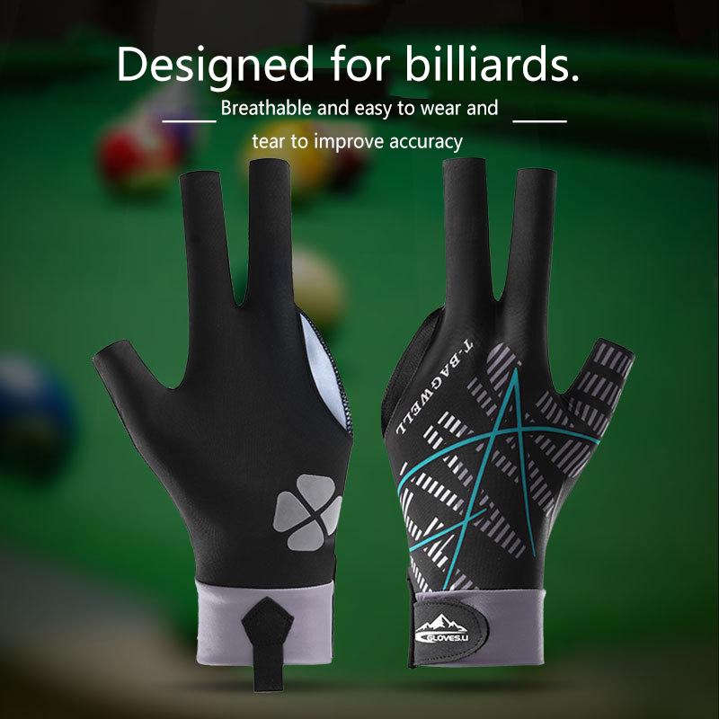 1 Pezzo Guanto da Biliardo Snooker Guanto da Biliardo Adesivi Antiscivolo Elasticità Guanti da Allenamento Biliardo Accessori