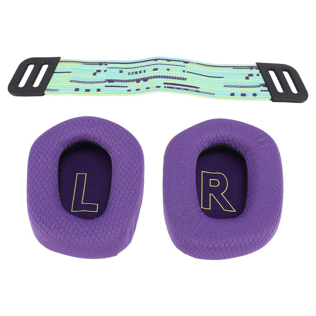 Náhlavní souprava náušníky prodyšná síťovina náušníky z paměťové pěny s vysokou hustotou s popruhy na hlavu