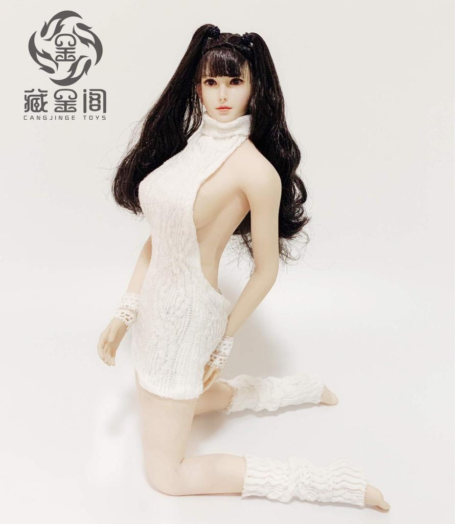 [TOYBARJAPAN] 1/6 Scale Figure Accessories/CJG-W015 Sexy Beauty Dress and Hosiery (Body and Head Not Included)