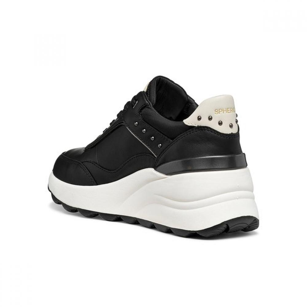 GEox WomEn S HEight incrEaSing SnEakErS Black E Ec13