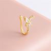 Trendy Butterfly Nose Ring U Shaped Clip Nose Ring Bendable Nose Ring For Women Girls  Non Pierced Nose Clip Gifts