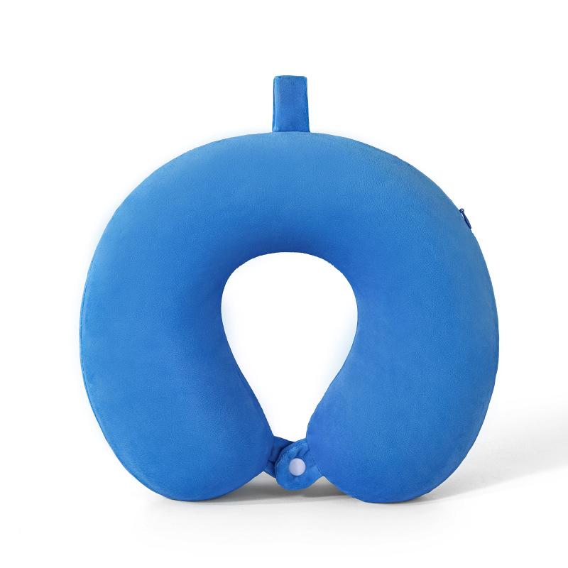 High Density Slow Rebound Memory Cotton Neck Pillow Portable Household Travel U-shaped Pillows 360 ° Surround Support Pads The Jacket Can Be Washed