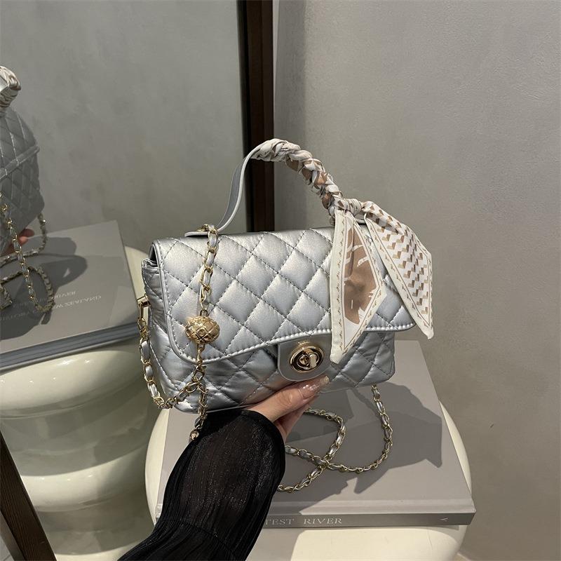Small Square Bag Summer Handbag Women's New High-end Diamond Chain Shoulder Messenger Bag