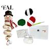 Kreatives Bastelset Häkelpuppe Spiral-Ornament DIY-Kit, Feiertagsbasteln mit Weihnachtsbaum Weiche Wolle, Perlen, zum Aufhängen für Fenster Wand Schrank
