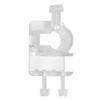 High Transparent Acrylic In and Out Water Pipe Fixation Clamp Single Hole for Fish Tank