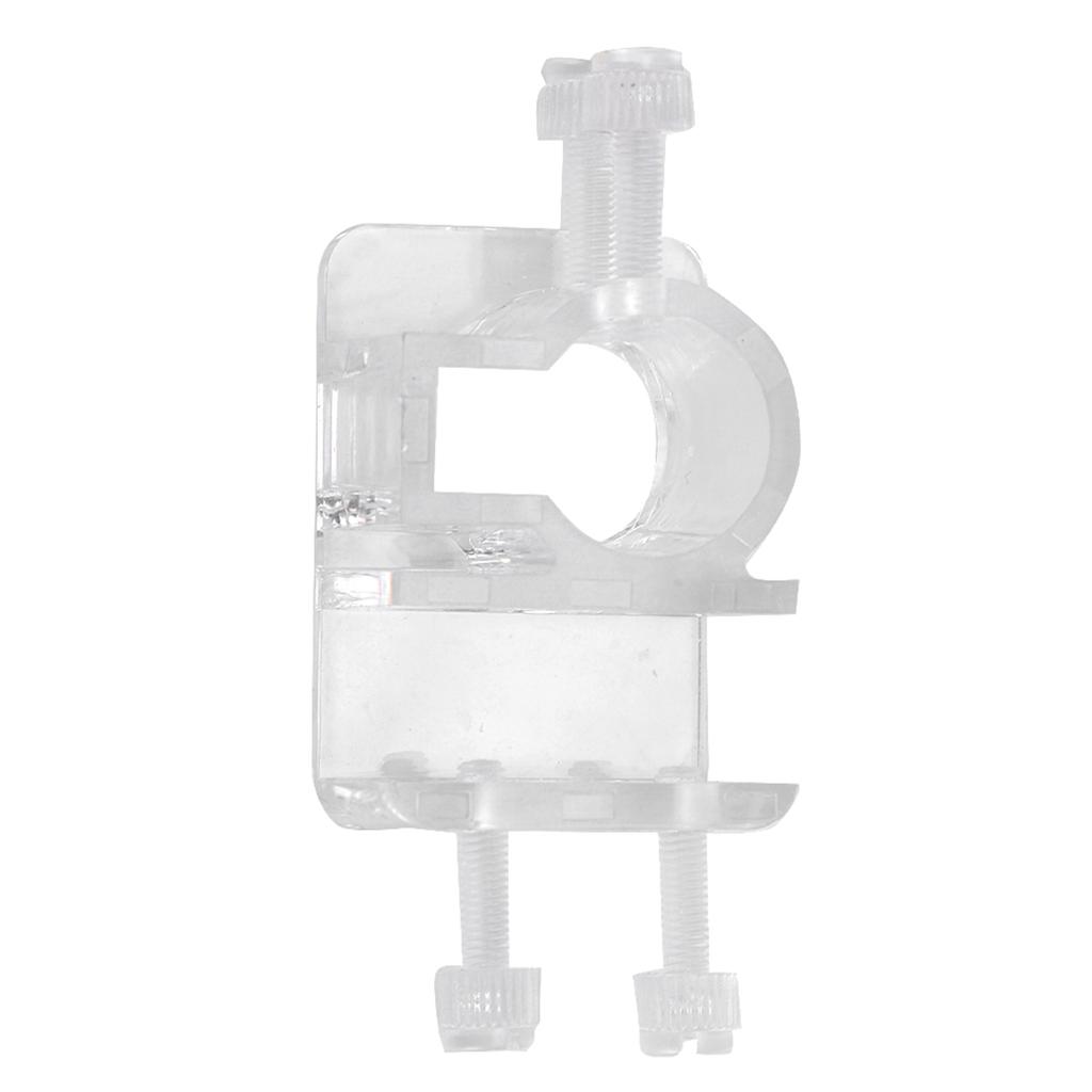 High Transparent Acrylic In and Out Water Pipe Fixation Clamp Single Hole for Fish Tank