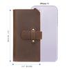 Retro Crazy Horse Leather Wallet Genuine Men's Long RFID Card Bag Large Capacity Slot Head Layer Money Clip Men