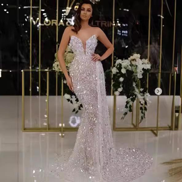 Europa, América, Nuevo Vestido Sexy de Tirantes Plateado Caliente de Moda para Mujer