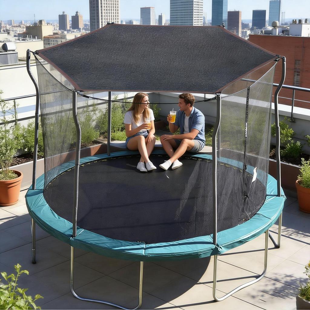 Trampoline Top Cover Waterproof Trampoline Top Shade Cover Waterproof UV Protection Replacement Part Sunshade Accessories