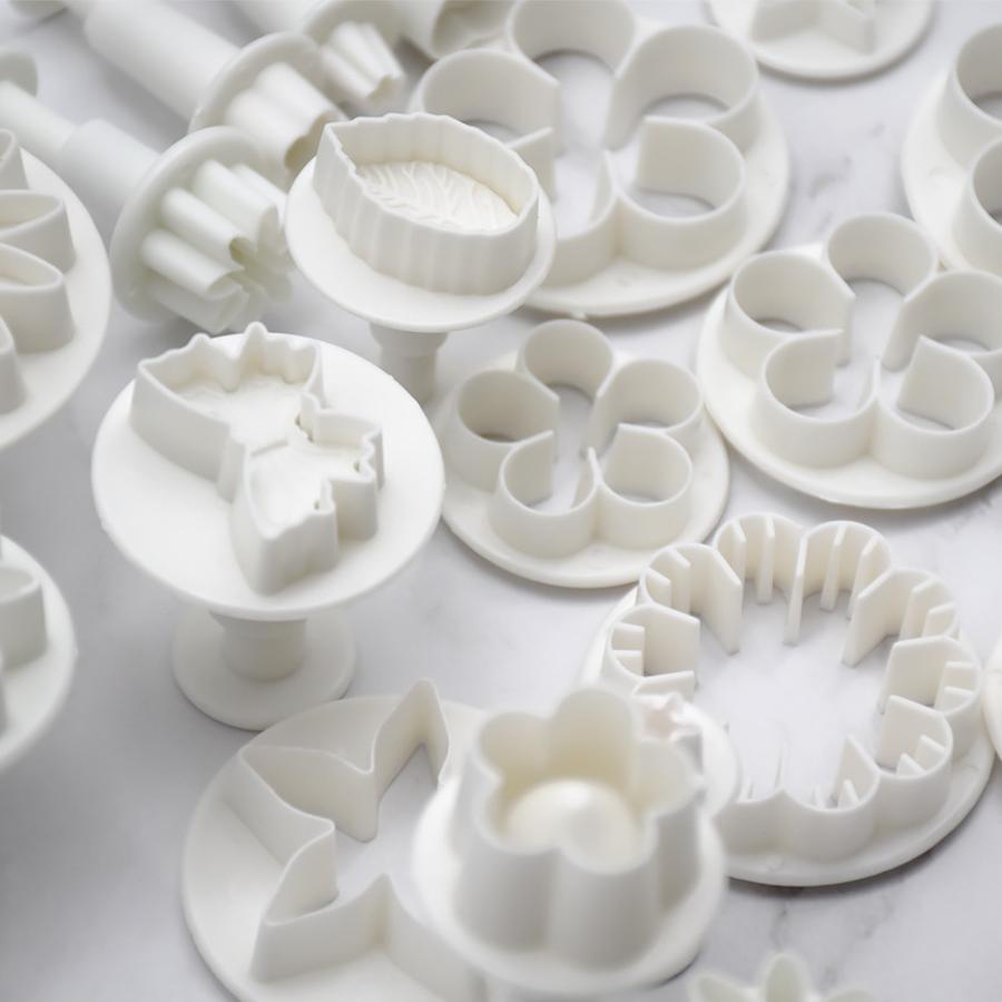 33 Pcs/Set Fondant Plunger Cutters Set Cookie Cake Biscuit Mold DIY 3D Cake Decorating Baking Small Tools Supplies