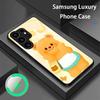 Brand B-Butter Bear Cartoon Phone Case For Samsung S26 S25 S24 S23 S22 S21 S20 Plus Ultra Glass Magnetic Case