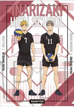 Haikyu!! TO THE TOP Clear File Inarizaki Miya Atsumu & Miya Osamu Official Merchandise