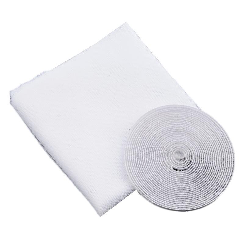 

Летняя невидимая сетка для экрана, самоклеящаяся антимоскитная сетка для окна, самодельная противомоскитная сетка для окна с песком и липучкой белый