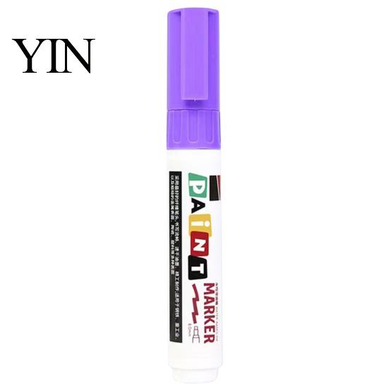 Glass And Ceramic Markers 12 Colors Flat Tip Paint Marker, Oil Based Broad Pen for Metal Tire Rubber Pens Steel Leather, Waterproof Quick Dry Touch Up
