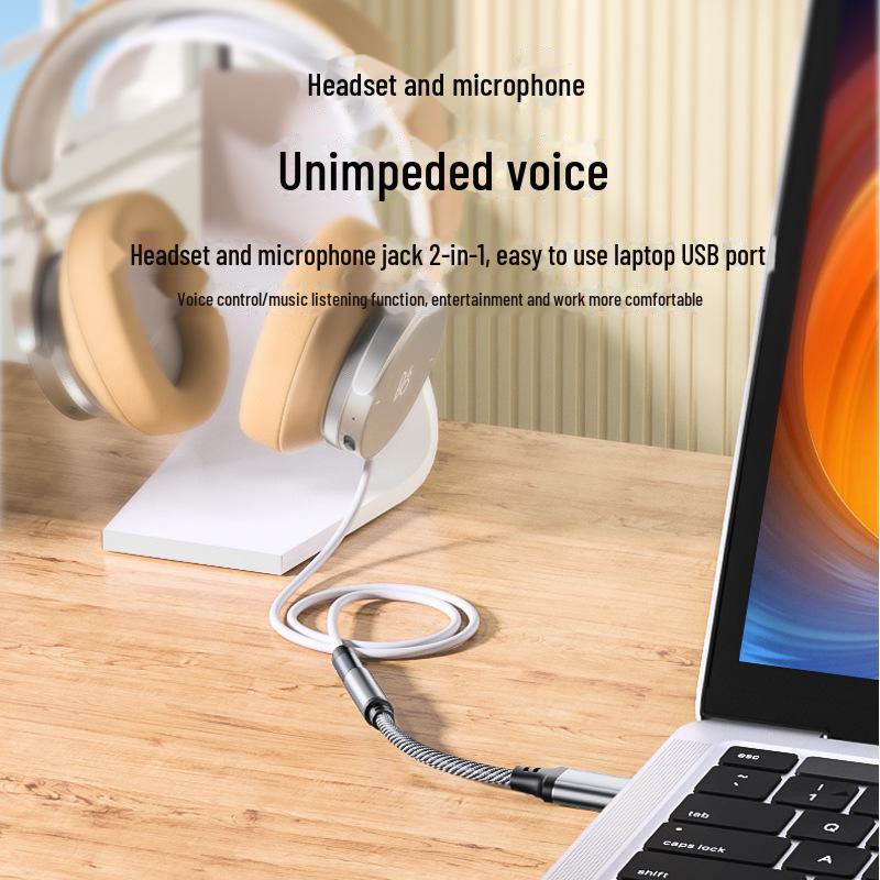 OTG Audio Cable Adapter for Digital Headphones - Mobile & Tablet Compatible