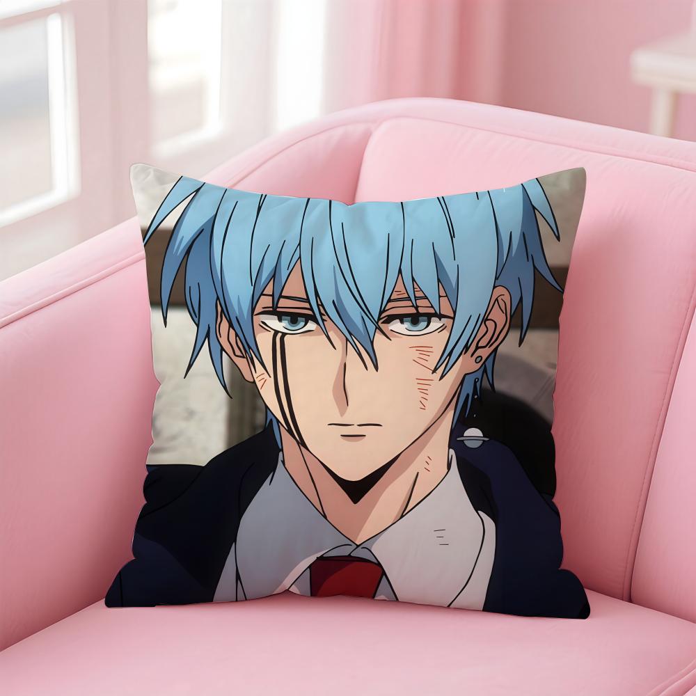 anime Mashle Magic and Muscles Cushion Cover Comfortable Reversible Pillow Cover Ideal for Car Sofa Bedroom & Beyond