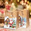 10pcs Drawstring Closure Gift Wrapping Bags Thicken Snowman Gift Bags  Party Decoration