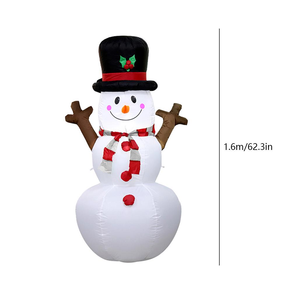 

1pc Christmas Decoration Inflatable Illuminated Snowman Ornament with LED Light Christmas Snowman Decor New Year Gifts