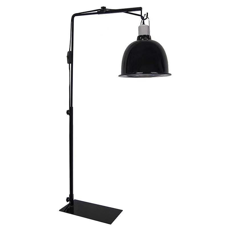 Adjustable Reptile Basking Floor Lamp with Retractable Stand for Lizards, Geckos, Parrots, Birds, and Plants