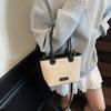 Large-capacity Straw Bag Women's 2025 New Fashionable and Foreign Versatile Shoulder Bag Popular Underarm Bucket Bag