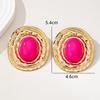 Elegant Oval Pearl Earrings: Light Luxury Design for Women